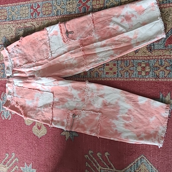 THE RAGGED PRIEST TIE DYE CARGO JEANS - Picture 3 of 10